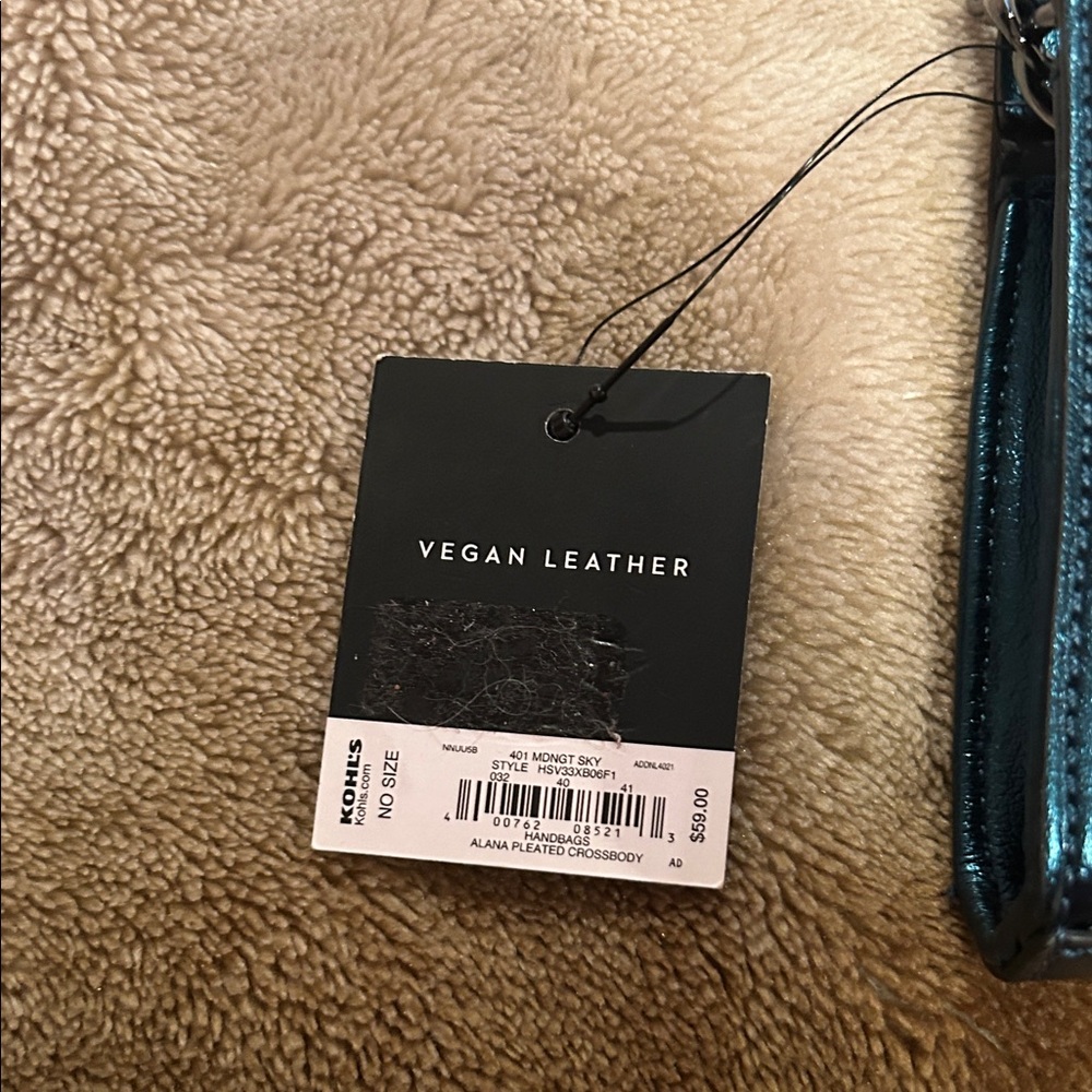 Vera Wang Shimmering Blue Wristlet with Chain - Picture 2 of 2